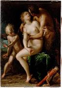 Hans von Aachen, Jupiter Antiope und Amor